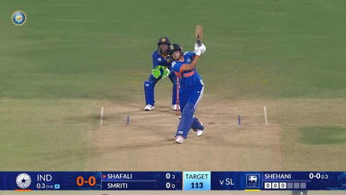IND-W vs SL-W 2025, 3rd T20I: Shafali Verma Six