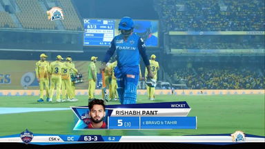 M50: CSK vs DC – Rishabh Pant Wicket