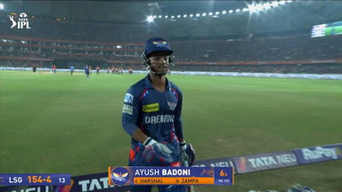 IPL 2025 M07: SRH vs LSG - Ayush Badoni Wicket