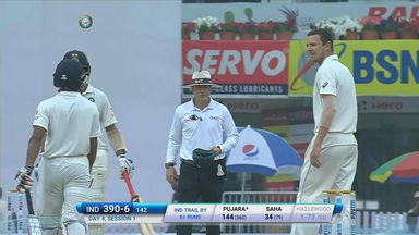 Words. stares. Exchanges : Saha-Hazlewood at it