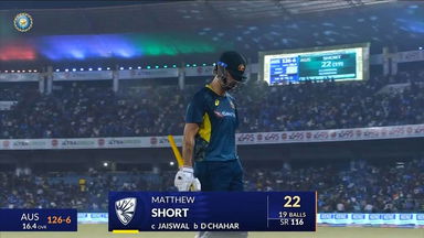 IND vs AUS 2023-24, 4TH T20I: Matthew Short Wicket