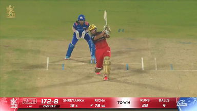 Six: Match 16, Royal Challengers Bengaluru vs Mumbai Indians, WPL 2026: Richa Ghosh Six