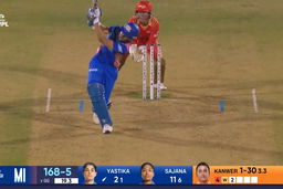 Six: Match 19, Mumbai Indians vs Gujarat Giants, WPL 2025: Yastika Bhatia Six