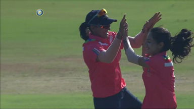Senior Womens Cricket Challenger Trophy 2021-22, IND A v IND C: Fall of wickets