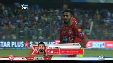 M50: MI vs KXIP – KL Rahul Wicket