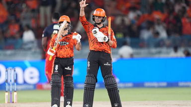 Pure fireworks! Abhishek Sharma with a rapid 56(22)