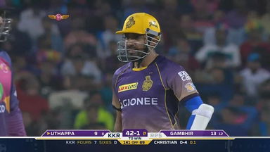 Deft! Some Robin magic to send one for a boundary