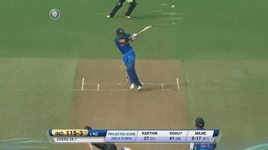 IND vs NZ 2017, 1st ODI: Virat Kohli Six