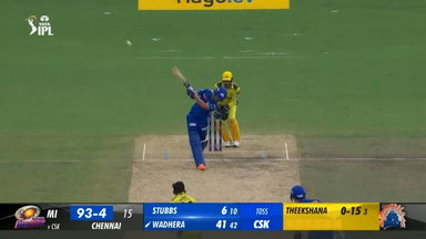 M49: CSK vs MI –  Nehal Wadera  Six