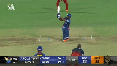 M15: RCB vs LSG – Nicholas Pooran Six
