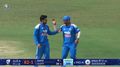 IND A vs AUS A 2026, 3rd One-Day: Fall of Wickets