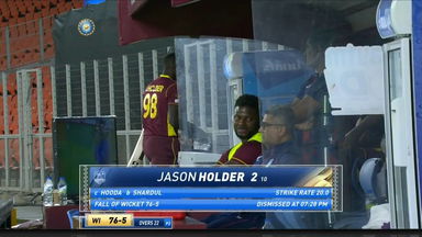 IND vs WI 2022, 2ND ODI: Jason Holder Wicket