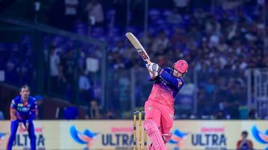 Six-Star Greeting! Vaibhav Sooryavanshi first ball six vs Lungi Ngidi