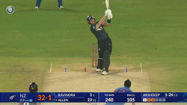 IND vs NZ 2026, 5th T20I: Finn Allen Six