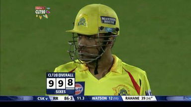M21: RR vs CSK –  Ajinkya Rahane Six