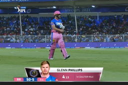 M51: RR vs MI – Glenn Phillips Wicket