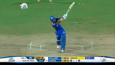 M44: CSK vs MI – Hardik Pandya Six