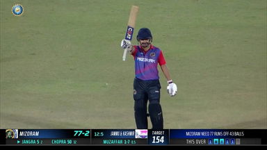 SMAT 2023: Agni Chopra leads Mizoram's fight with 76(45)