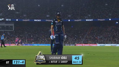 M23: GT vs RR – Shubman Gill Wicket