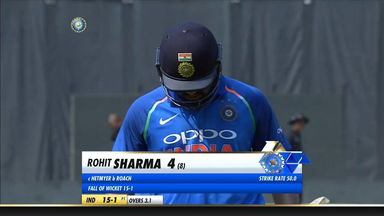 IND vs WI 2018, 2nd ODI: Rohit Sharma Wicket