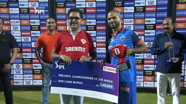 M37: DC vs KXIP – Dream11 GameChanger of the Match – Shikhar Dhawan
