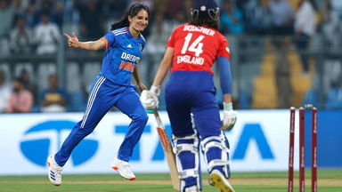Super Start: Renuka dismisses Bouchier with a cracking inswinger in 1st over