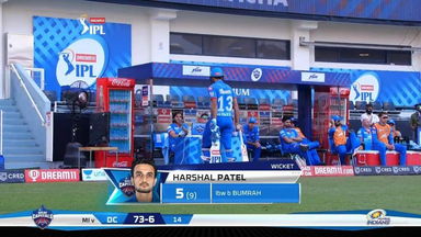 M51: DC vs MI – Harshal Patel Wicket