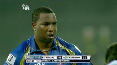 M5: CSK vs MI – Kieron Pollard Six