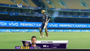 M03: SRH vs KKR –   Nitish Rana Wicket