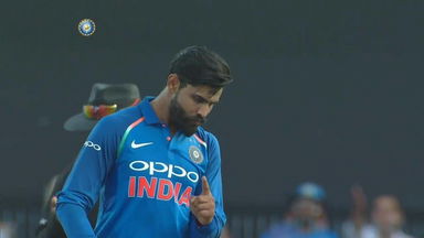 IND vs WI 2018, 1st ODI:  Fall of wickets