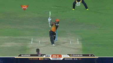 M37: SRH vs KKR – Shikhar Dhawan Six