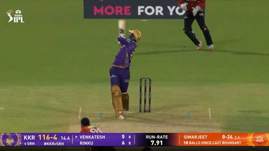 IPL 2025 M15: KKR vs SRH - Venkatesh Iyer Six