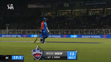 M47: KKR vs DC – Prithvi Shaw Wicket