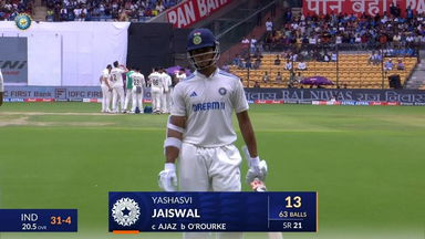 IND vs NZ 2024, 1ST Test: Yashasvi Jaiswal Wicket