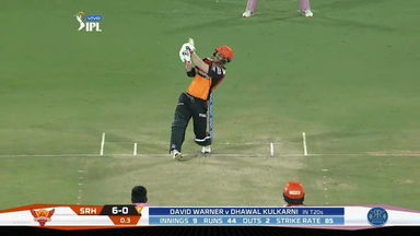 M08: SRH vs RR – David Warner Six