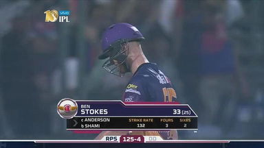 M52: DD vs RPS – Ben Stokes Wicket