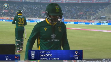 IND vs SA 2025, 1st ODI: Quinton De Kock Wicket