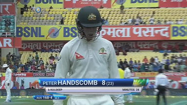 IND vs AUS 2017 - 4th Test day 1 : Peter Handscomb Wicket