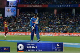 IND vs WI 2026, 5th T20I: Abhishek Sharma Wicket