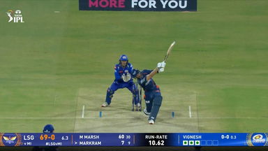 IPL 2025 M16: LSG vs MI - Aiden Markram Six