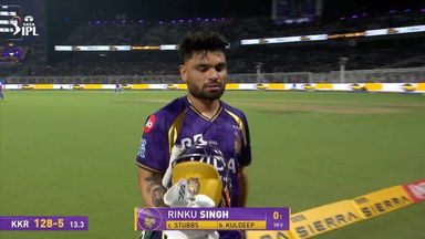 IPL 2026 M70: KKR vs DC - Rinku Singh Wicket