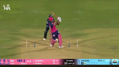 IPL 2025 M47: RR vs GT - Riyan Parag Six