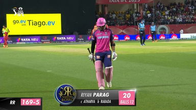 M66: PBKS vs RR – Riyan Parag Wicket