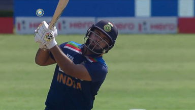Rishabh Pant effortless shot for a six