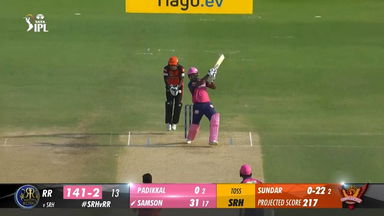 M04: SRH vs RR –  Sanju Samson  Six