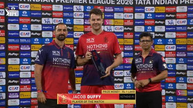 IPL 2026 M01: RCB vs SRH - Player of the Match - Jacob Duffy