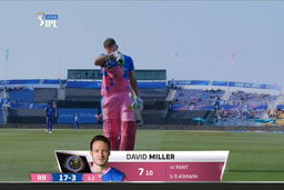 M36: DC vs RR – David Miller Wicket