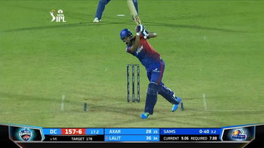 M02: DC vs MI – Lalit Yadav Six