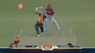 M33: KXIP vs SRH – David Warner Six