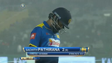 IND vs SL 2017, 2nd ODI: Sachith Pathirana Wicket